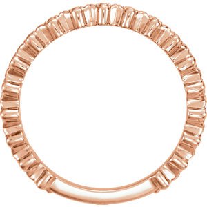 Petite Clover Stackable Ring, 14k Rose Gold