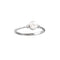 White Freshwater Cultured Pearl and Diamond Ring, Rhodium-Plated 14k White Gold (7.00-7.50 ) (.025Ctw, G-H Color, I1 Clarity)