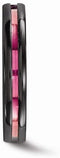 Radiance Collection Black Titanium Pink Sapphire Anodized Grooved 4mm Band, Size 9