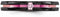 Radiance Collection Black Titanium Pink Sapphire Anodized Grooved 4mm Band, Size 9