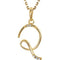 5-Stone Diamond Letter 'Q' Initial 14k Yellow Gold Pendant Necklace, 18" (.03 Cttw, GH, I1)