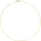 1 mm 14k Yellow Gold Diamond Cut Cable Chain, 16-18"