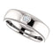 Men's Rhodium-Plated 14k White Gold Diamond 6mm Milgrain Band (.03 Ctw, Color G-H, SI2-SI3 Clarity) Size 10.5