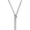 Diamond Initial 'N' Rhodium Plate 14K White Gold (1/6 Cttw, GH Color, l1 Clarity),16.25"