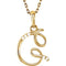 5-Stone Diamond Letter 'G' Initial 14k Yellow Gold Pendant Necklace, 18" (.03 Cttw, GH, I1)