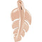 Journey Leaf Pendant, 14k Rose Gold