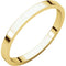 14k Yellow Gold Slim-Profile Flat 2mm Band