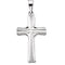 Small Cross 14k White Gold Pendant