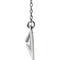 Geometric Pyramid Necklace, 14k White Gold 16-18"