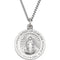 Sterling Silver Miraculous Medal with Curb Chain Necklace, 18" (18 MM)