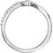 Diamond Bypass Ring, 14k White Gold, Size 7 (.125 Ctw, G-H Color, I1 Clarity)