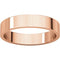 10k Rose Gold 4mm Slim-Profile Flat Band