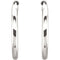 Endless Hoop Tube Earrings, Sterling Silver (19mm)