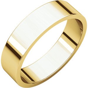 Slim-Profile 5mm Flat Stacking Band, 10k Yellow Gold, Size 4