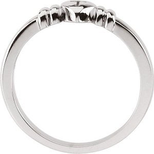 Sterling Silver Chastity Ring, Size 4