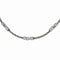 Edward Mirell Brushed Titanium Cable and Polished Link Necklace, 25"