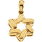 Star of David 14k Yellow Gold Pendant (Made in Holy Land)