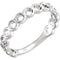 Circle Stackable Ring, Rhodium-Plated 14k White Gold