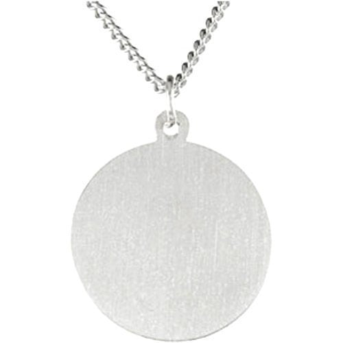 Sterling Silver St. Roch Necklace, 18" (14.75MM)