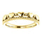 Stackable Beaded Heart Comfort-Fit Ring, 14k Yellow Gold