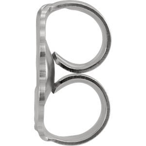 Rhodium-Plated 14k White Gold Diamond Letter 'Z' Initial Stud Earring (Single Earring) (.07 Ctw, GH Color, I1 Clarity)