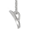 Sterling Silver Crescent Necklace, 16-18"