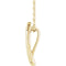 Journey Leaf Necklace,14k Yellow Gold, 18"