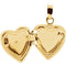 Petite 14k Yellow Gold Diamond Heart Locket