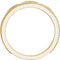 Scalloped Bead Trim 4mm Stacking Ring, 14k Yellow Gold