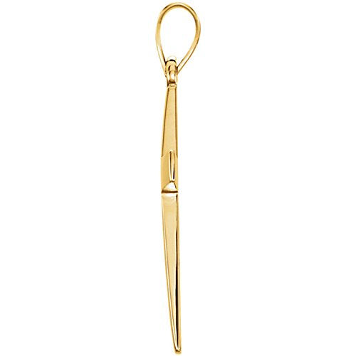 Cross Pendant, 14k Yellow Gold (27.00X13.70MM)