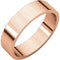 10k Rose Gold 5mm Slim-Profile Flat Band, Size 4