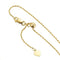 14k Yellow Gold Rope Chain Necklace, Adjustable to 22