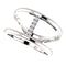 Platinum Diamond Negative Space Ring, Size 7 (.04 Ctw, G-H Color, SI2-SI3 Clarity)