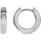 14k White Gold Hoop Earrings (12mm)