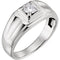 Men's Diamond Ring, Rhodium-Plated 14k White Gold (.375 Ctw, G-H Color, I1 Clarity) Size 10