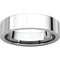 10k White Gold 5mm Slim-Profile Flat Band, Size 9.5