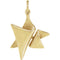 Elegant Star of David 14k Yellow Gold Pendant (Made in Holy Land)