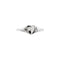 Girl's Diamond Heart Ring, 10.79mm Rhodium-Plated 14k White Gold, Size 3