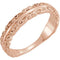 Scrollwork Stackable Ring, 14k Rose Gold