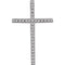 Diamond Latin Cross Pendant, 14k White Gold (.5 Ctw, H+ Color, I1 Clarity)