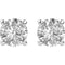 Charles & Colvard Forever One Moissanite Solitaire Earrings, Rhodium-Plated 14k White Gold (7MM)