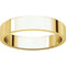 10k Yellow Gold 4mm Slim-Profile Flat Band