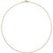 14k Yellow Gold 1mm Solid Cable Chain Necklace, 16"