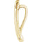 Journey Leaf Pendant, 14k Yellow Gold