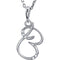 5-Stone Diamond Letter 'B' Initial Sterling Silver Pendant Necklace, 18" (.03 Cttw, GH, I2)