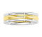 6mm 14k White and Yellow Gold Band Sizes 4.5 to 15