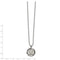 Stainless Steel Brushed And Enameled St. Christopher Medal Necklace, 22" (19.87X19.97 MM)