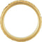 7mm 14k Yellow Gold Celtic Infinity Circle Comfort Fit Milgrain Band, Sizes 5 to 12.5