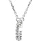 14k White Gold Diamond Alphabet Letter G Necklace (1/6 Cttw, GH Color, l1 Clarity), 16.25" to 18.50"