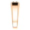 Men's 3 Stone Bright Set Diamond 14k Rose Gold Band, Size 11 (.50 Cttw, GH Color, I1 Clarity)